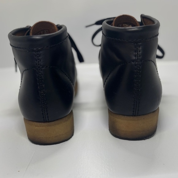 Clarks Wallabee Boots Black men’s size 8 - Picture 4 of 6